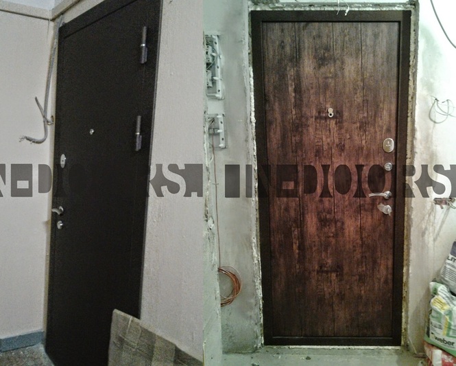 Стальная дверь с внутренней декоративной отделкой из МДФ